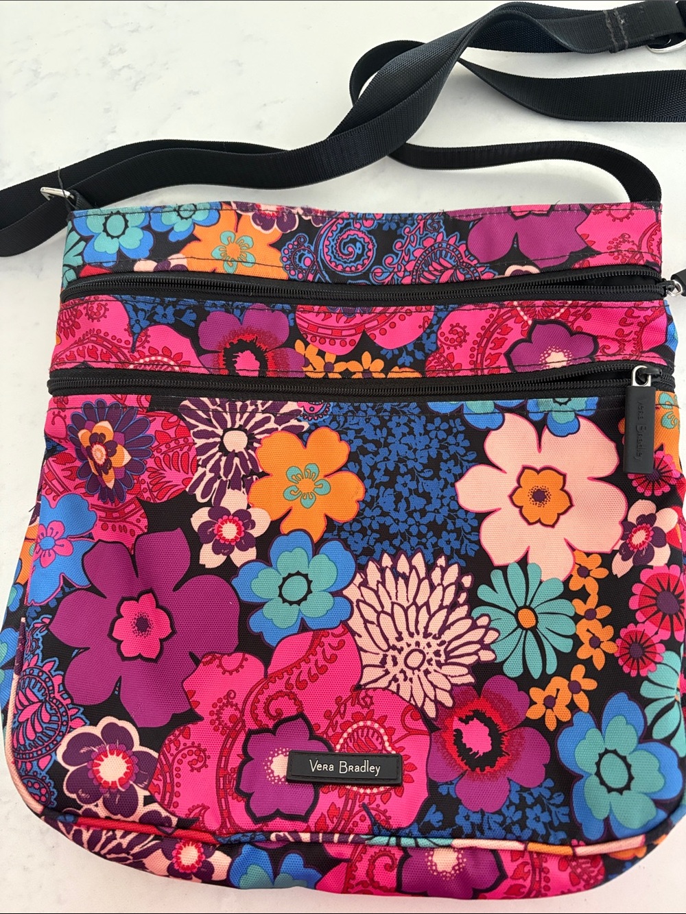 Vera Bradley Bright Floral Multi-Color Crossbody Bag